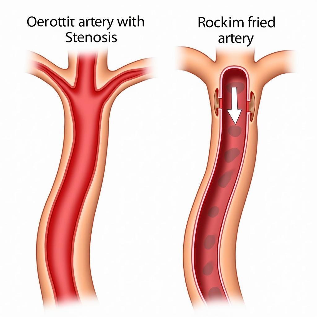 Carotid Artery Stenosis and Blood Flow Reduction