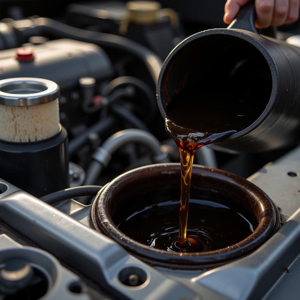 Changing Car Oil