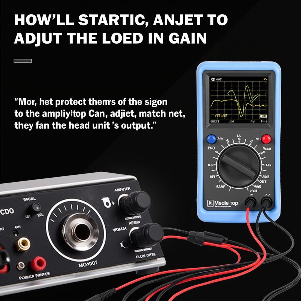 Checking the Gain Setting on a Car Amplifier