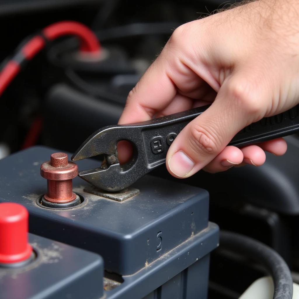 Checking Car Battery Terminals