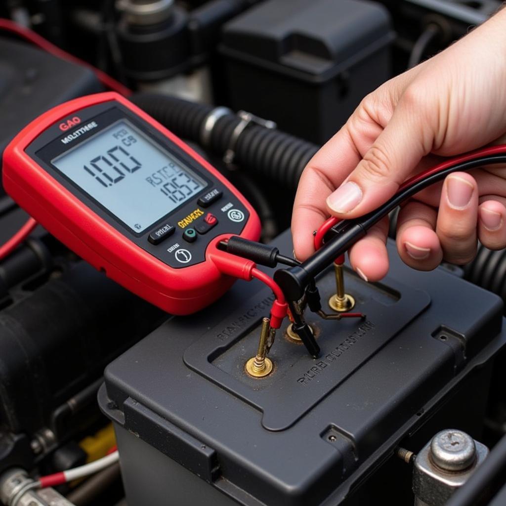 Checking Car Battery Voltage