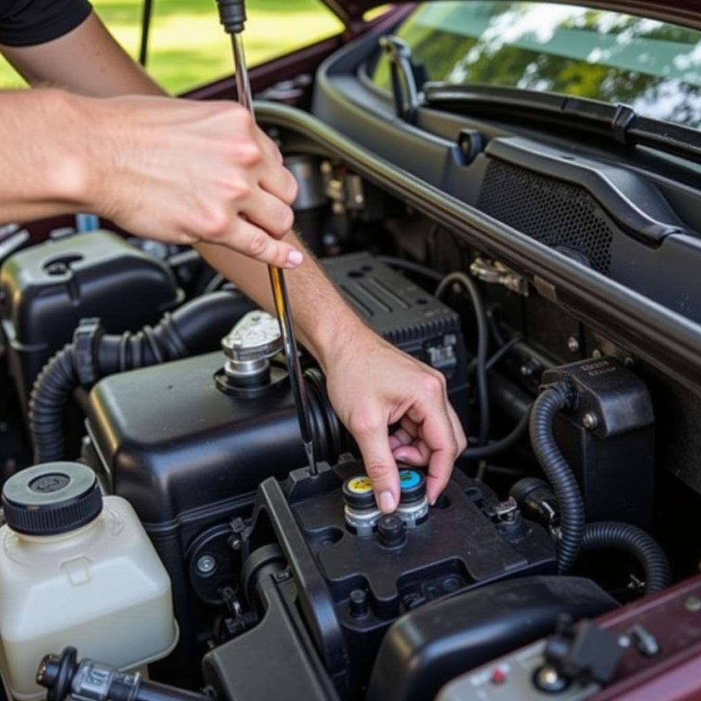 Checking Car Fluids at Home