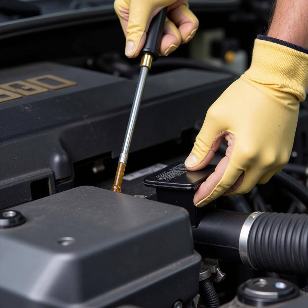 Checking Engine Oil for DIY Car Maintenance