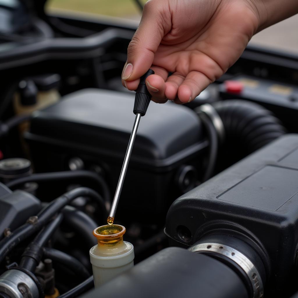 Checking Engine Oil Level