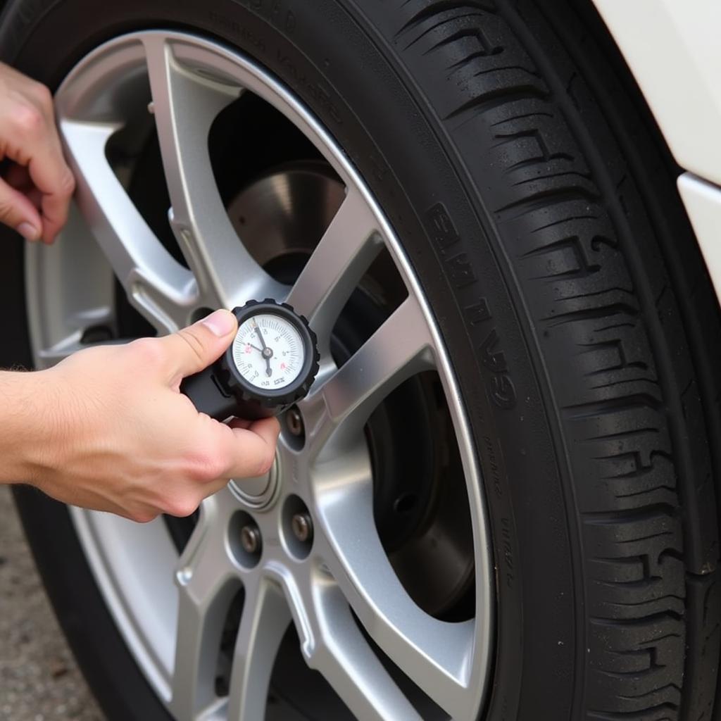 Checking Tire Pressure Regularly