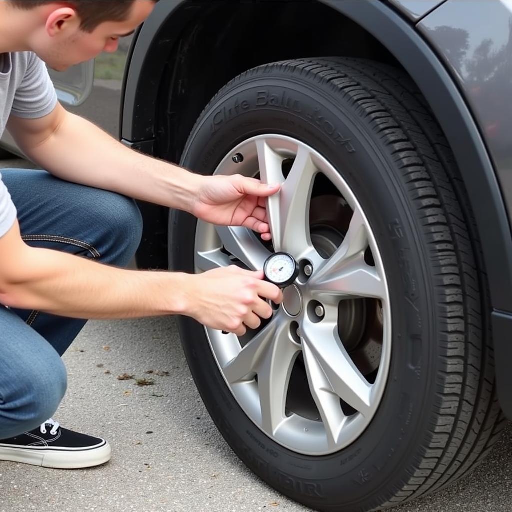 Checking Tire Pressure for DIY Car Maintenance