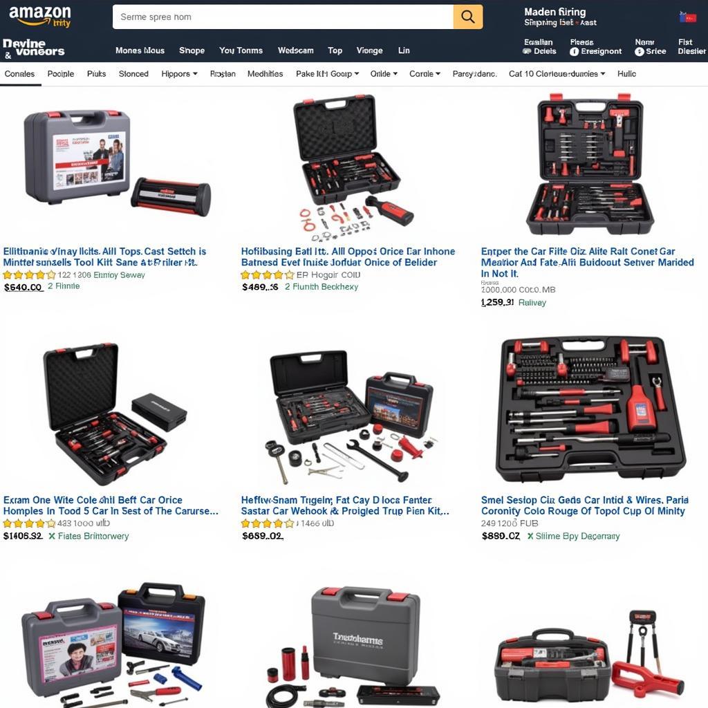 Selecting a Car Maintenance Tool Kit from Amazon