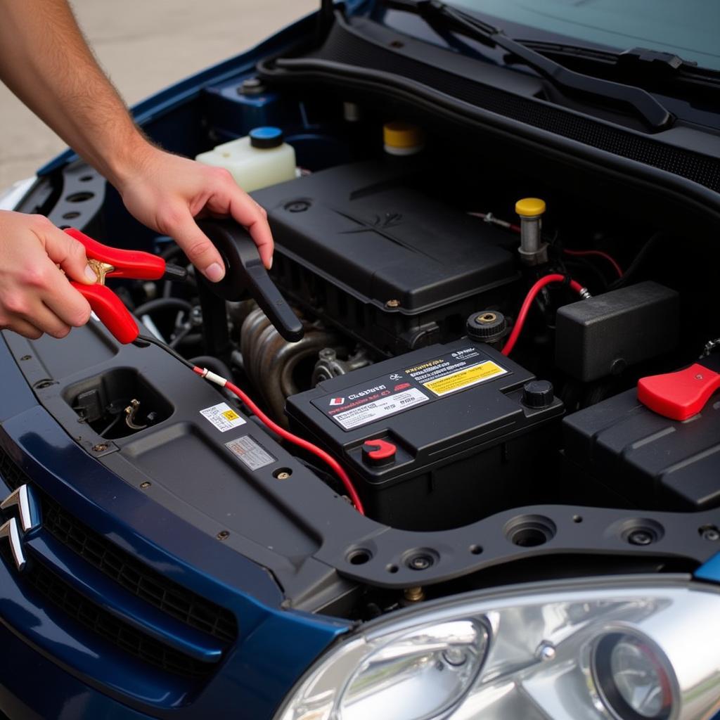 Citroen Xsara Jumpstart with Dead Battery