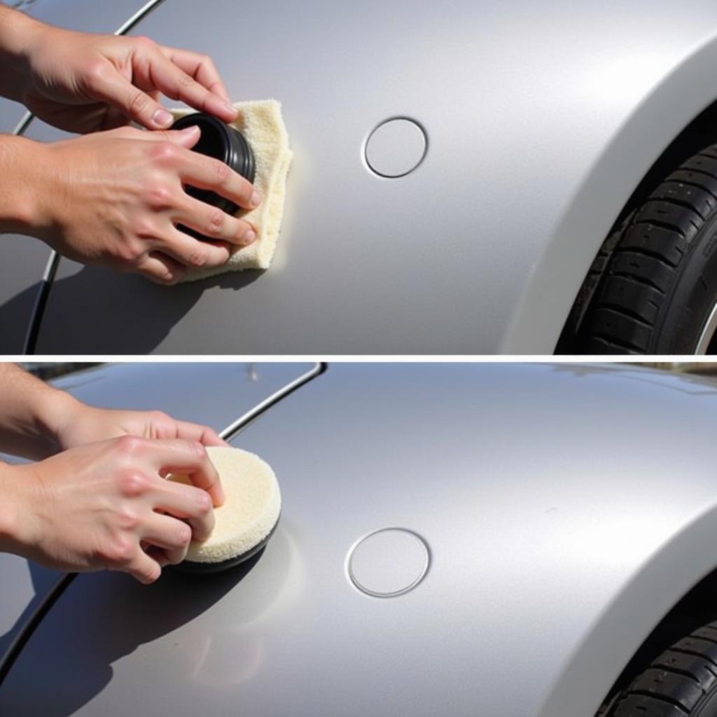 Repairing a Clear Coat Scrape on a Car