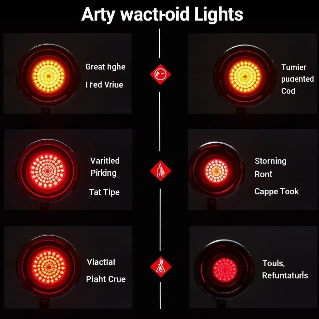 Common warning lights on a car dashboard