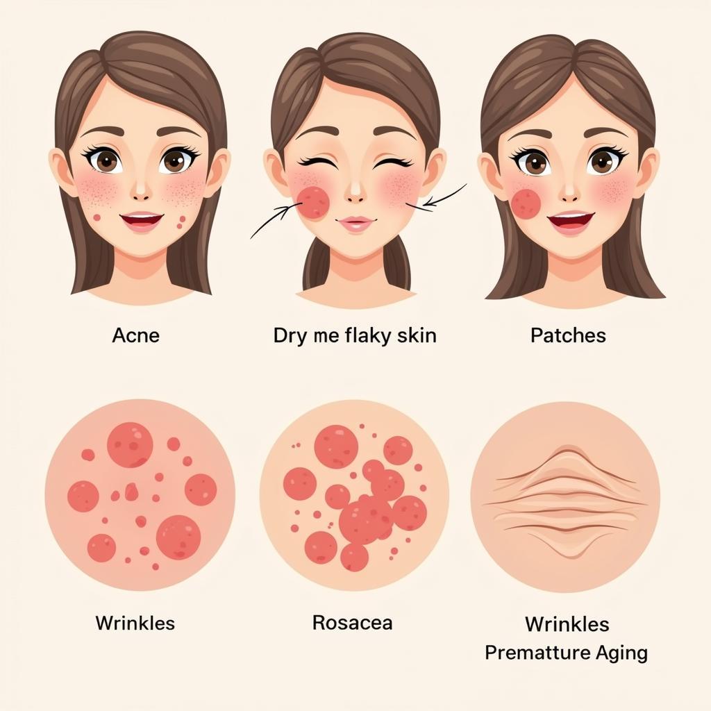 Common Facial Skin Problems: Acne, Dryness, Eczema, Rosacea