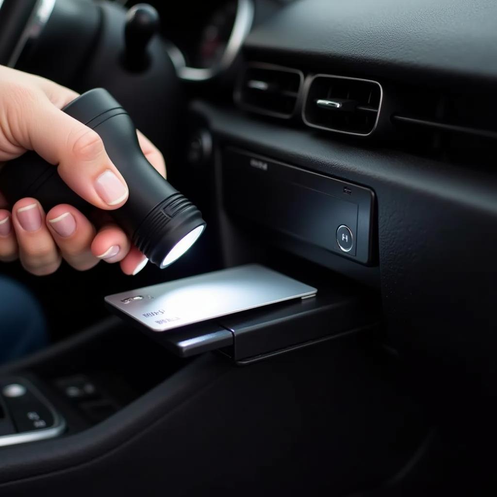 Inspecting the Credit Card Swipe Car Reader