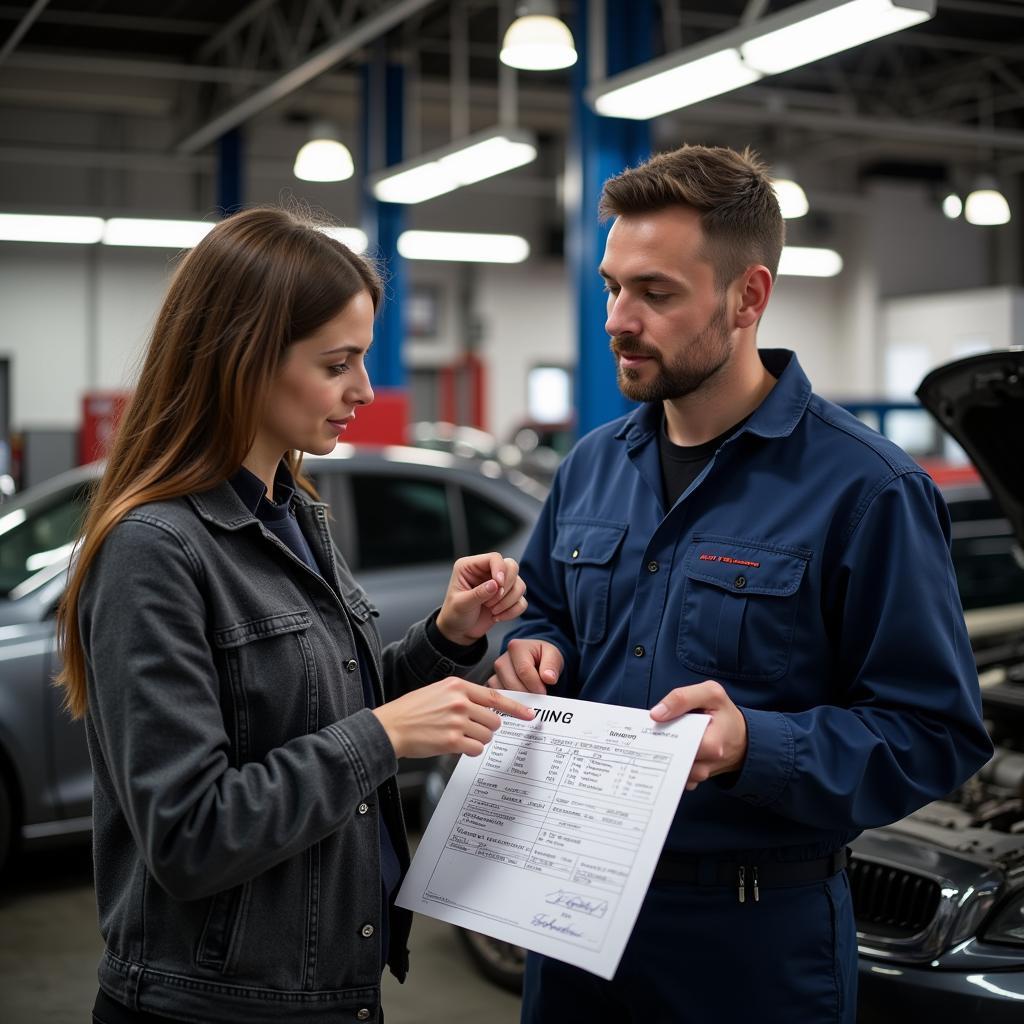 Customer Asking Mechanic Questions