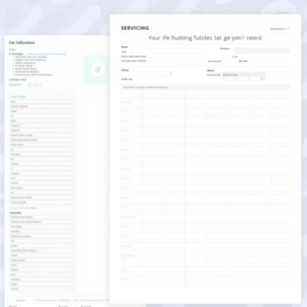 Customizable Car Maintenance Form Template