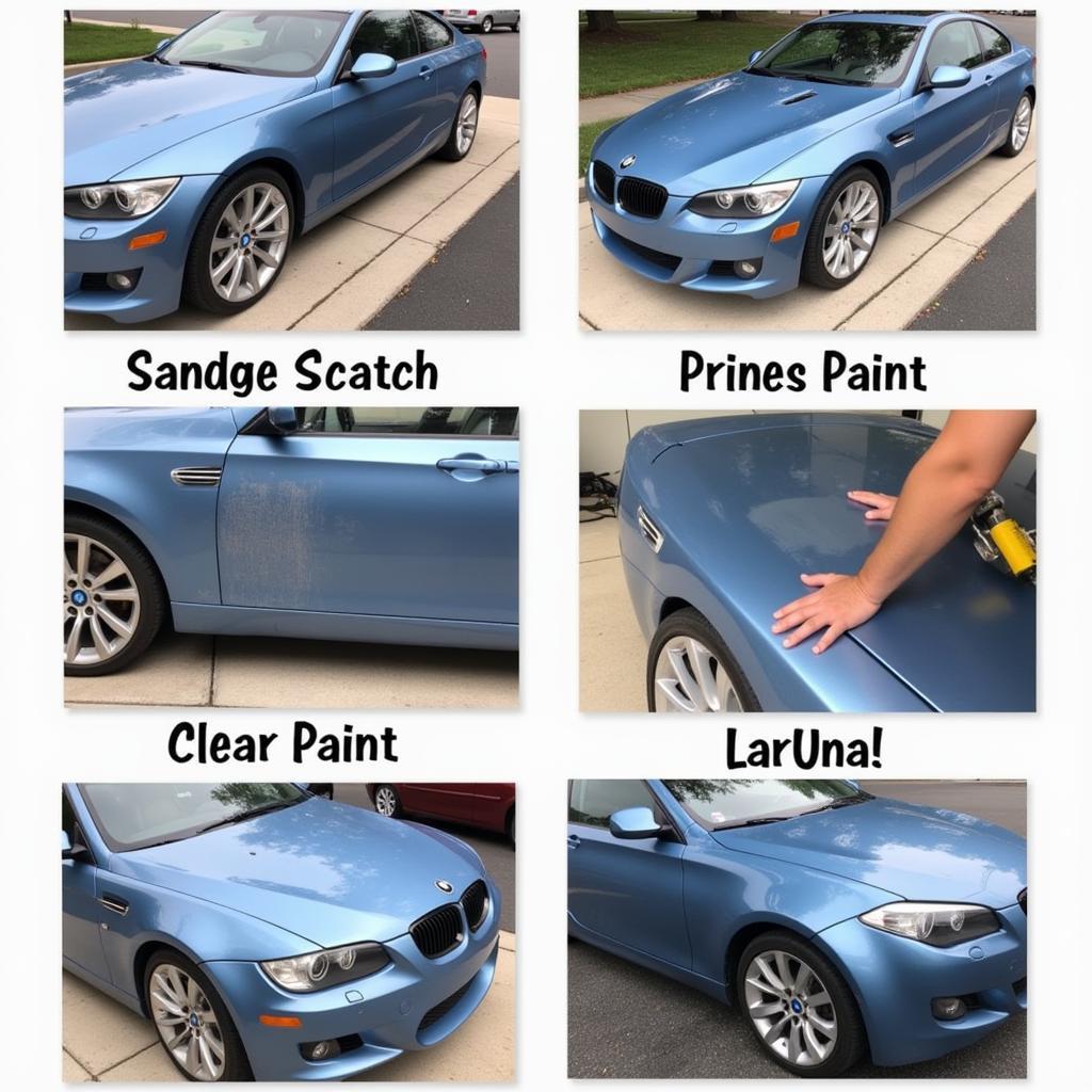 Deep Car Scratch Repair Process