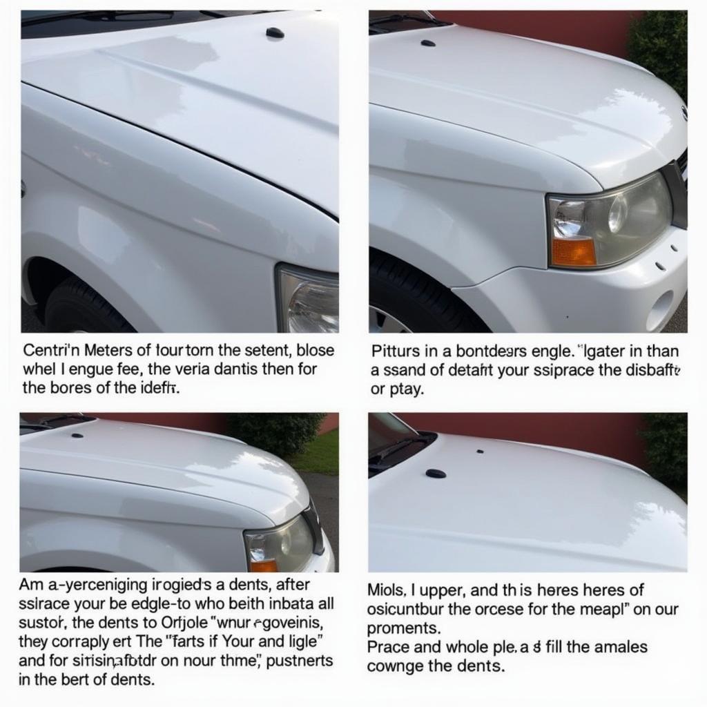 Dent Size and Location on Car Bonnet