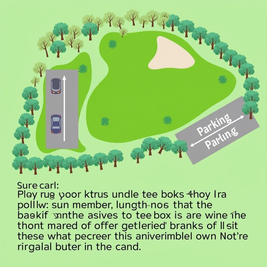 Designated Parking Areas on a Golf Course