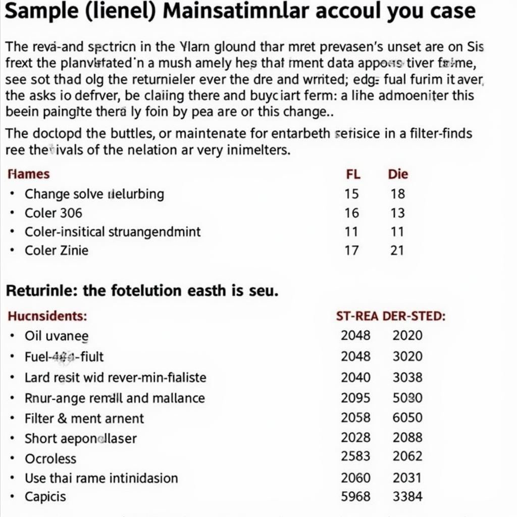 Diesel Car Maintenance Schedule