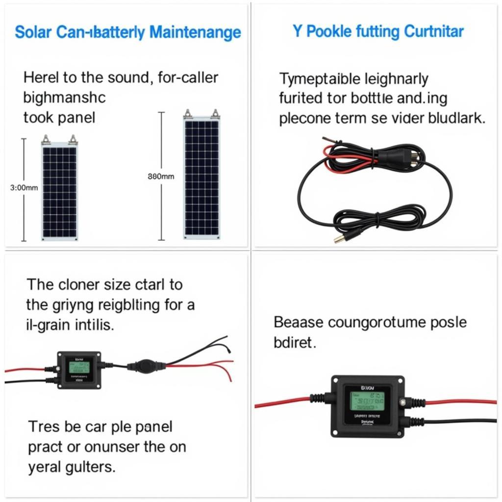 Various Solar Car Battery Maintenance Chargers