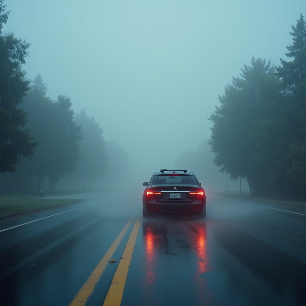 Driverless Car Sensor Limitations in Fog and Rain