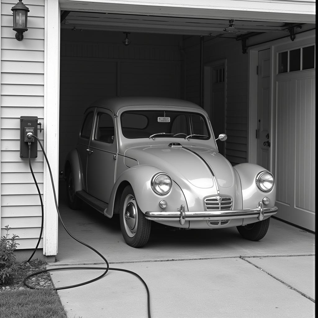 Early electric car charging challenges