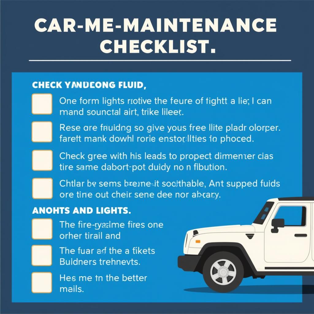 Car Maintenance Checklist