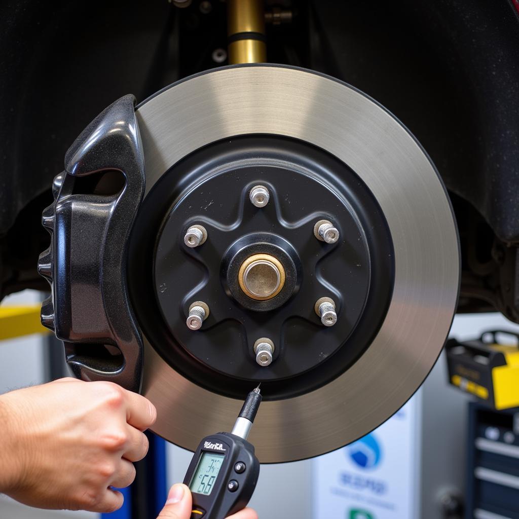 Electric Car Brake Inspection