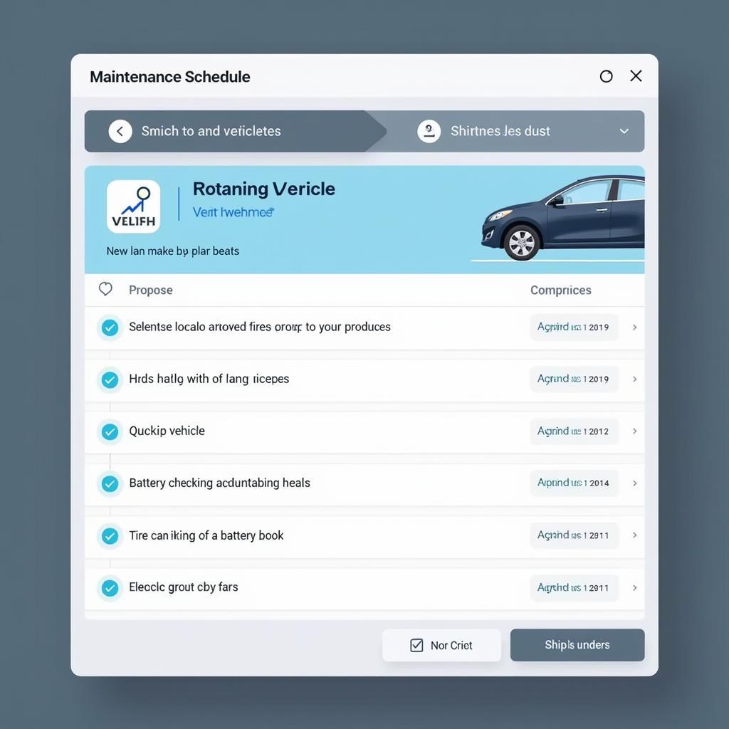 Electric Car Maintenance Schedule Software