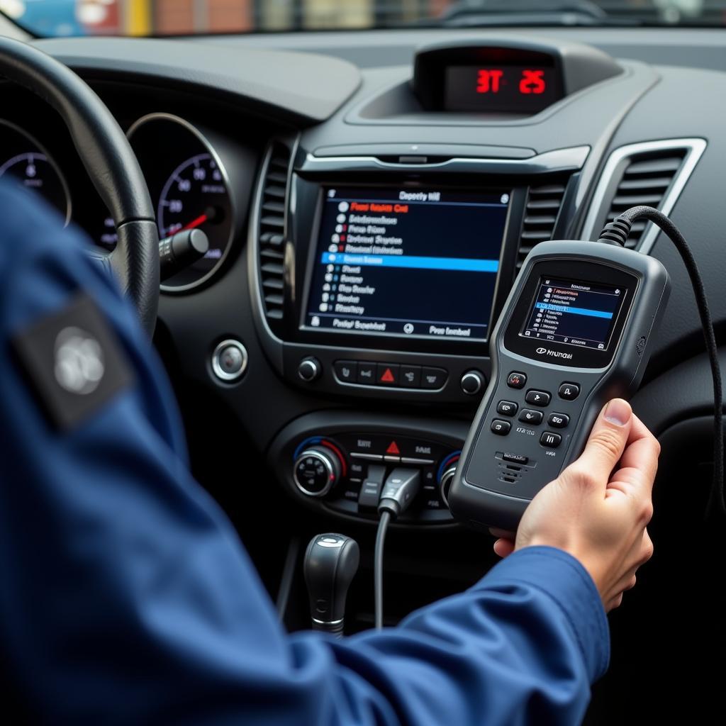 Using a Diagnostic Scanner on a Hyundai