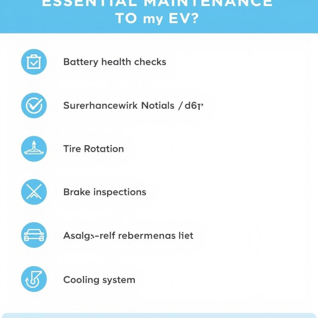 EV Maintenance Checklist