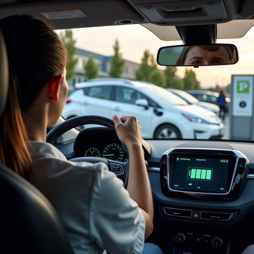 EV Range Anxiety at a Charging Station