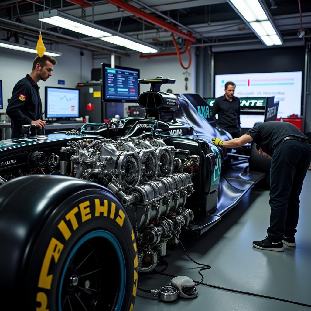 F1 Mercedes Engine Diagnostics