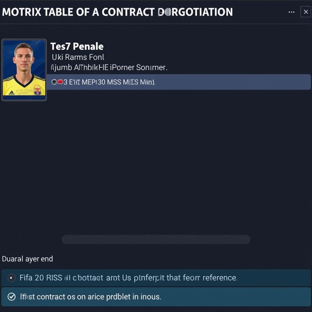 FIFA 20 Career Mode Contract Glitch Screen