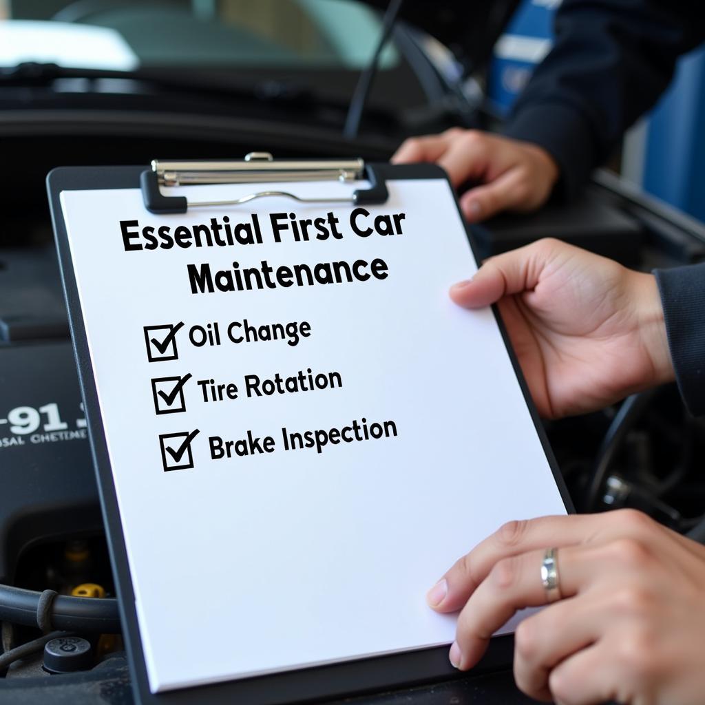 First Car Maintenance Checklist