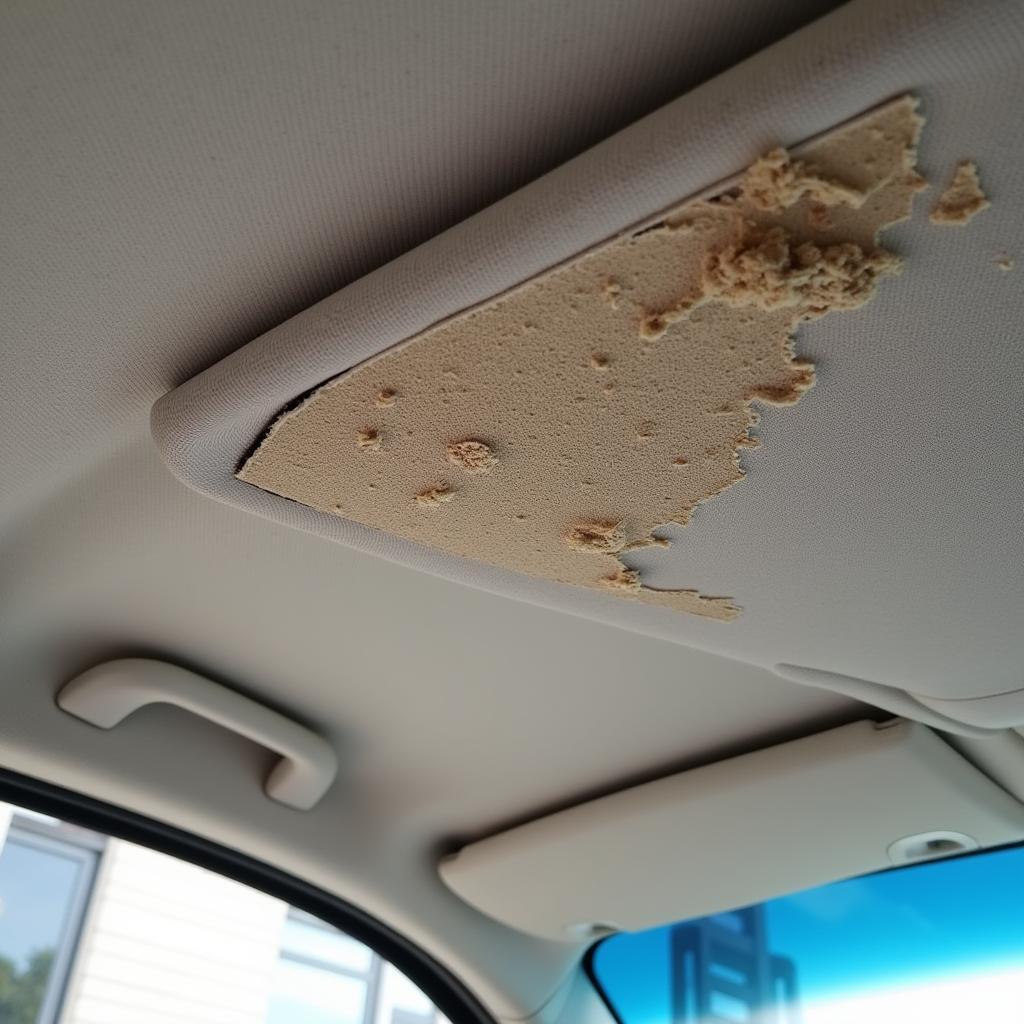 Car Ceiling Sagging Due to Adhesive Failure