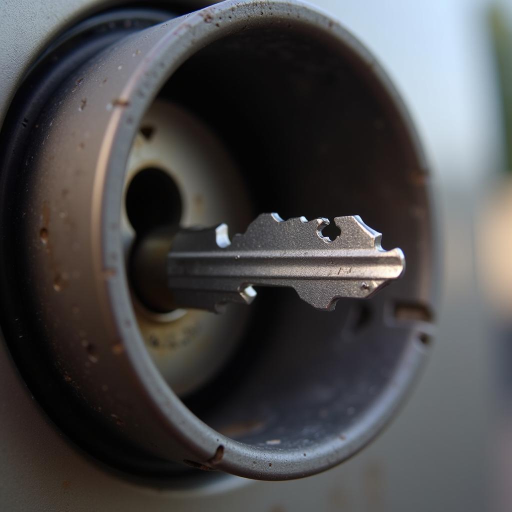 Broken Key Stuck in Car Door Lock