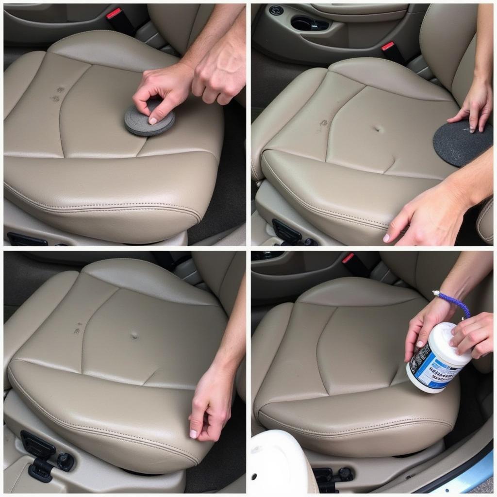 Repairing a Leather Car Seat