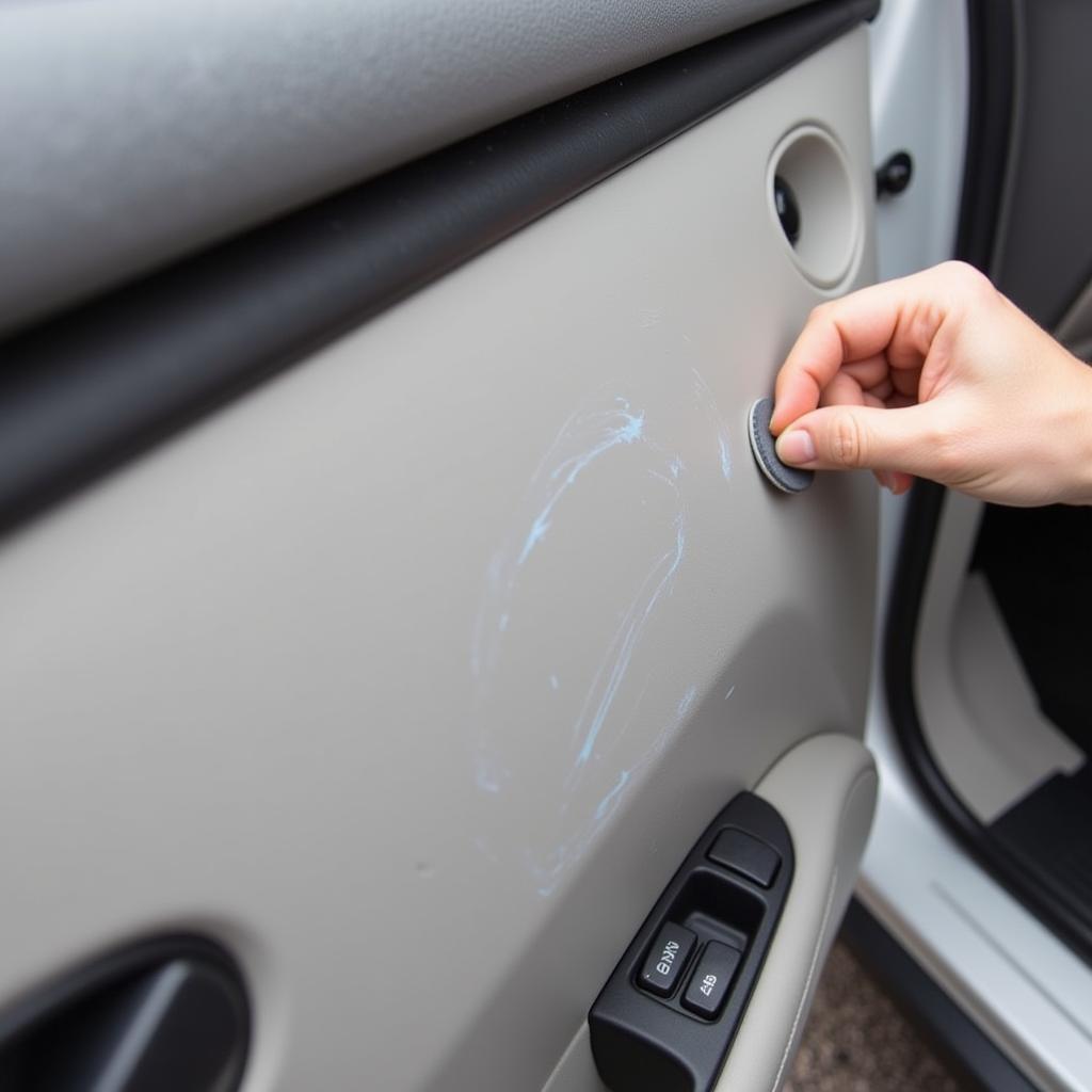 Fixing Light Scratches on Interior Car Plastic