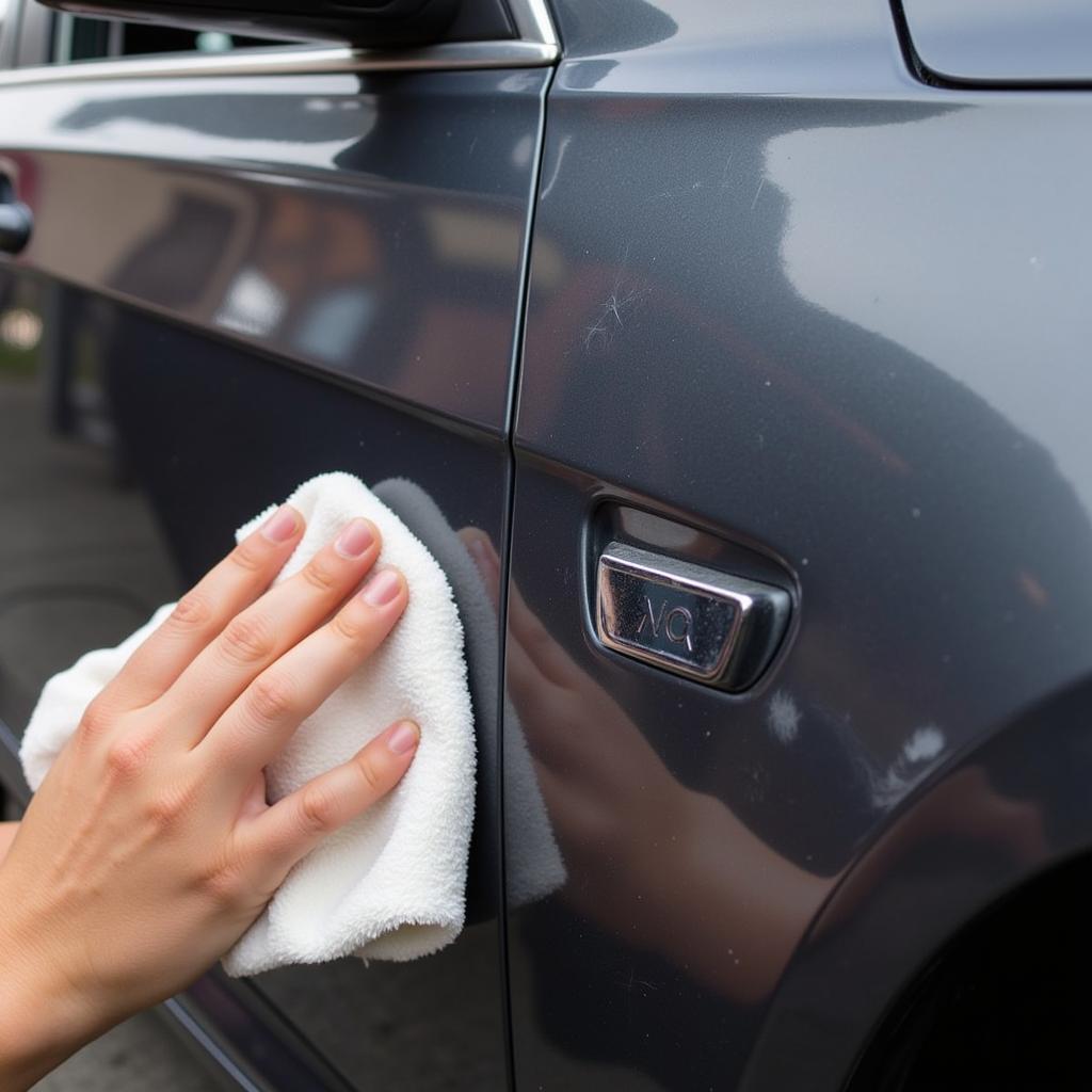 Fixing Clear Coat Scratches on a Car Door