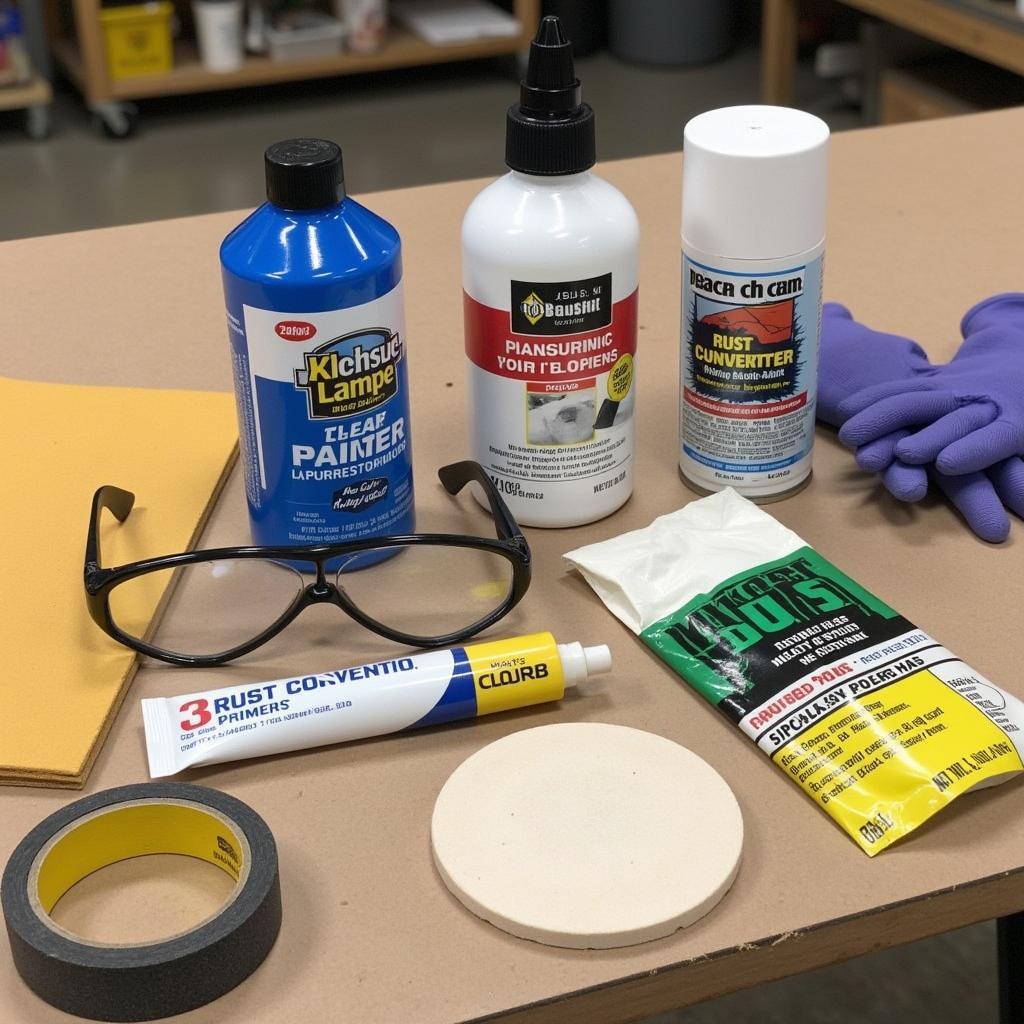 Tools and Materials for Fixing Car Door Rust