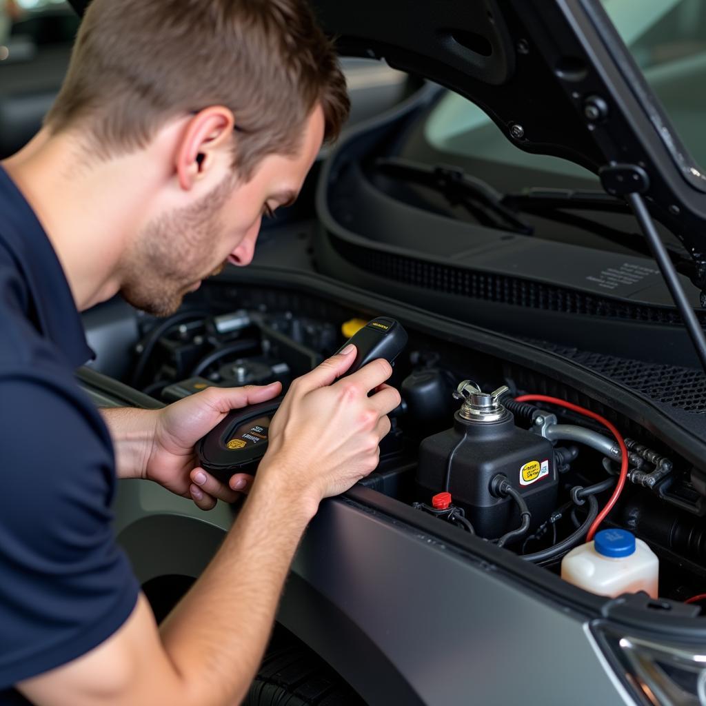 Checking the car fuel pump