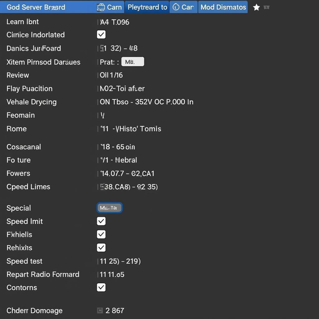 Gmod Car Server Settings