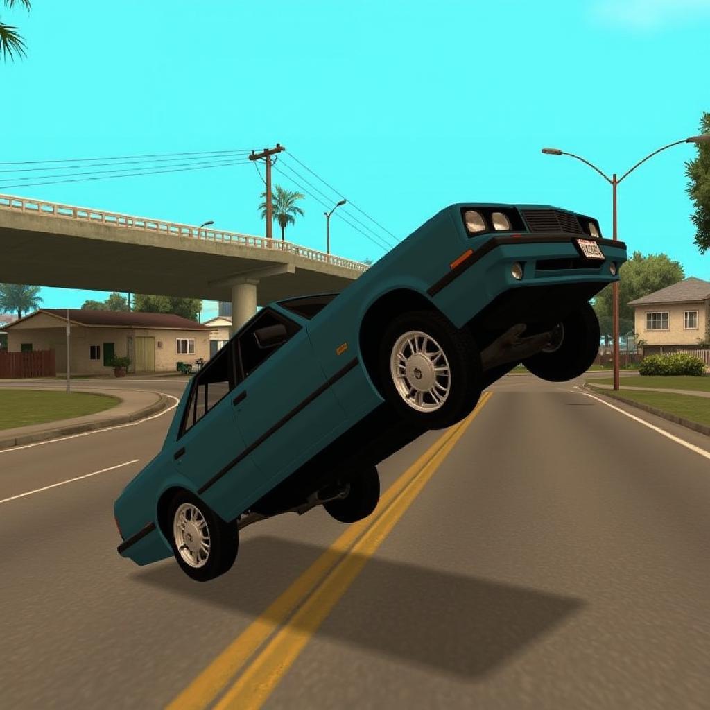 GTA San Andreas Car Bounce Glitch