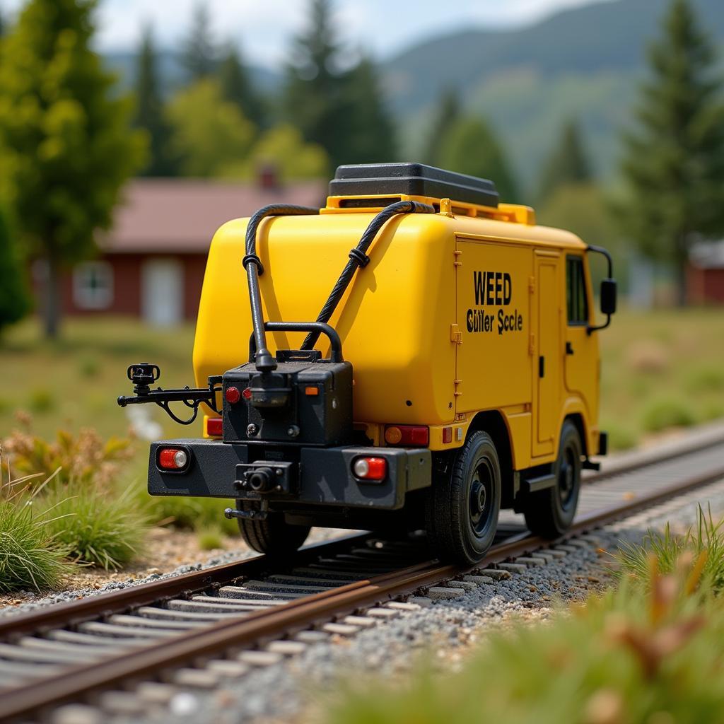 HO Scale Weed Killer Car in Operation