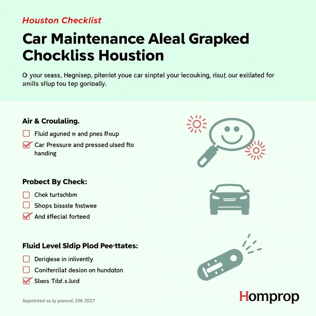 Houston Car Maintenance Checklist