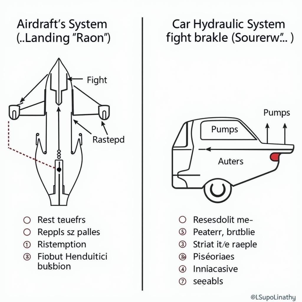 Hydraulic Systems Comparison: Aircraft and Car