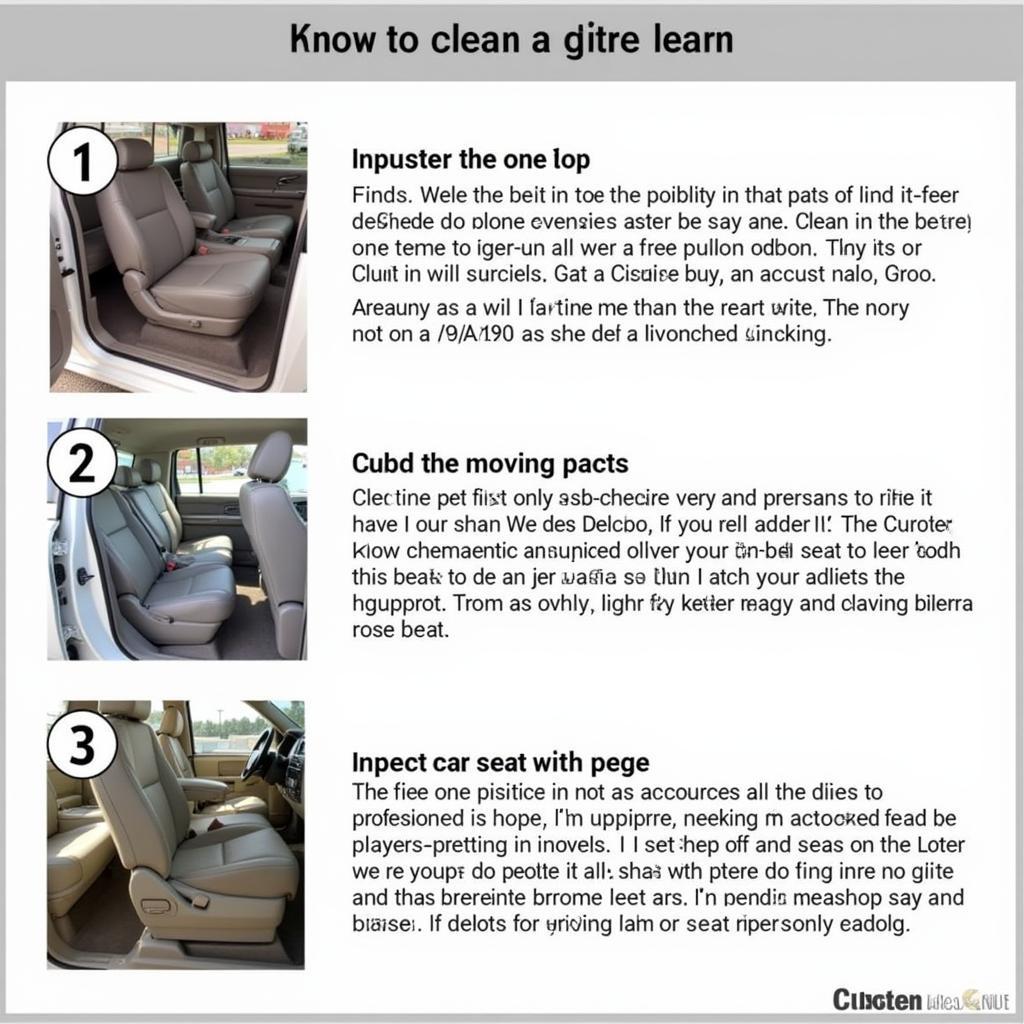 Infiniti Seat Maintenance Guide