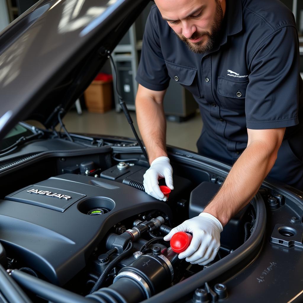 Jaguar Engine Maintenance