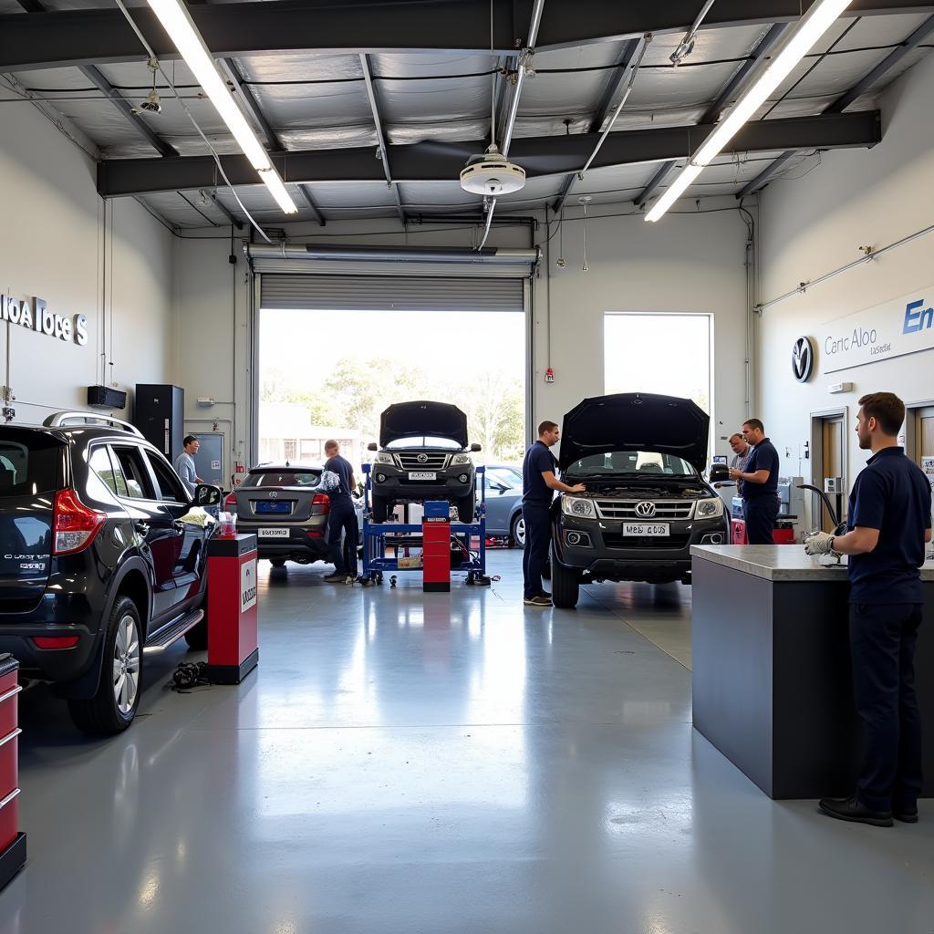 Inside a Kangaroo Flat Auto Repair Shop