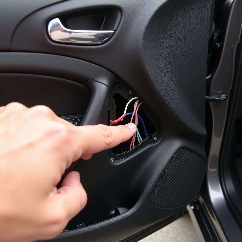 Loose Wiring Connection Inside Car Door